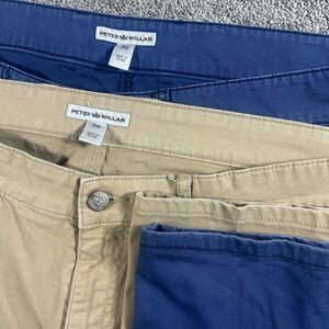 Peter Millar Pants Mens 36 Khaki Five Pocket Twill Golf Casual Chino Lot 2